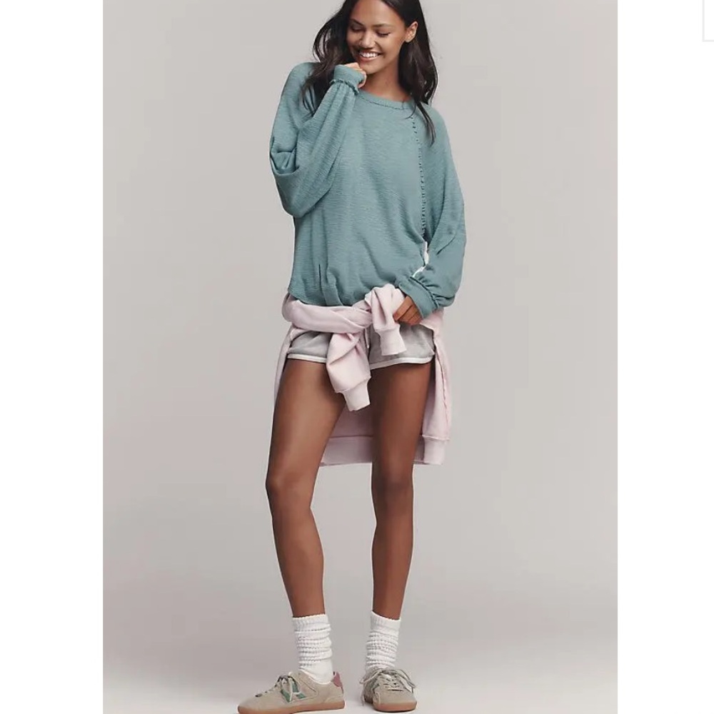 PILCRO Ruffled Raglan Thermal Top - Picture 4 of 4